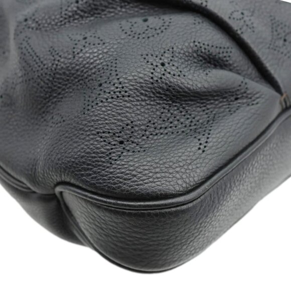 Louis Vuitton  Selene MM Mahina Leather Tote Shoulder Bag Black - Picture 9 of 16